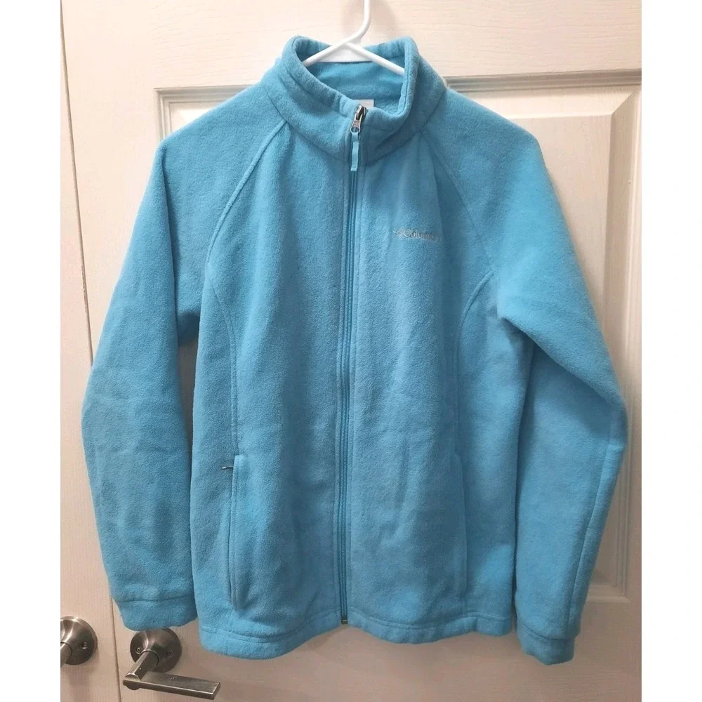 Columbia Fleece Zipper Jacket Girls Size XL South Carolina Logo On Sleeve - Picture 2 of 9